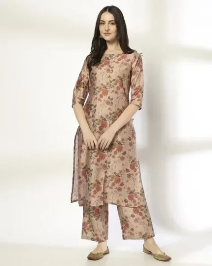 Women Floral Print Straight Kurta